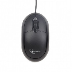 Gembird MUS-U-01, Optical Mouse, 1000dpi, USB, Cable length: 1.25 m, Black